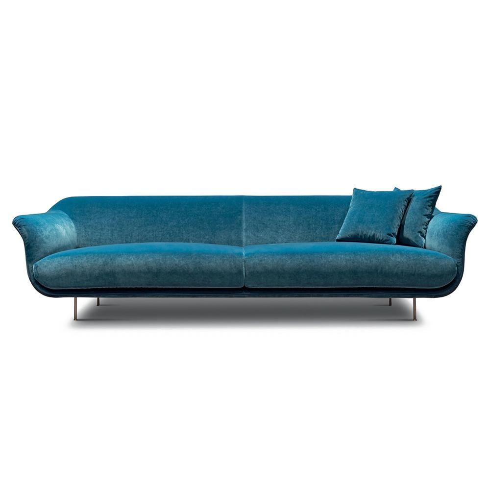 Sectional leather sofa in a contemporary style | Style by Alberta Salotti