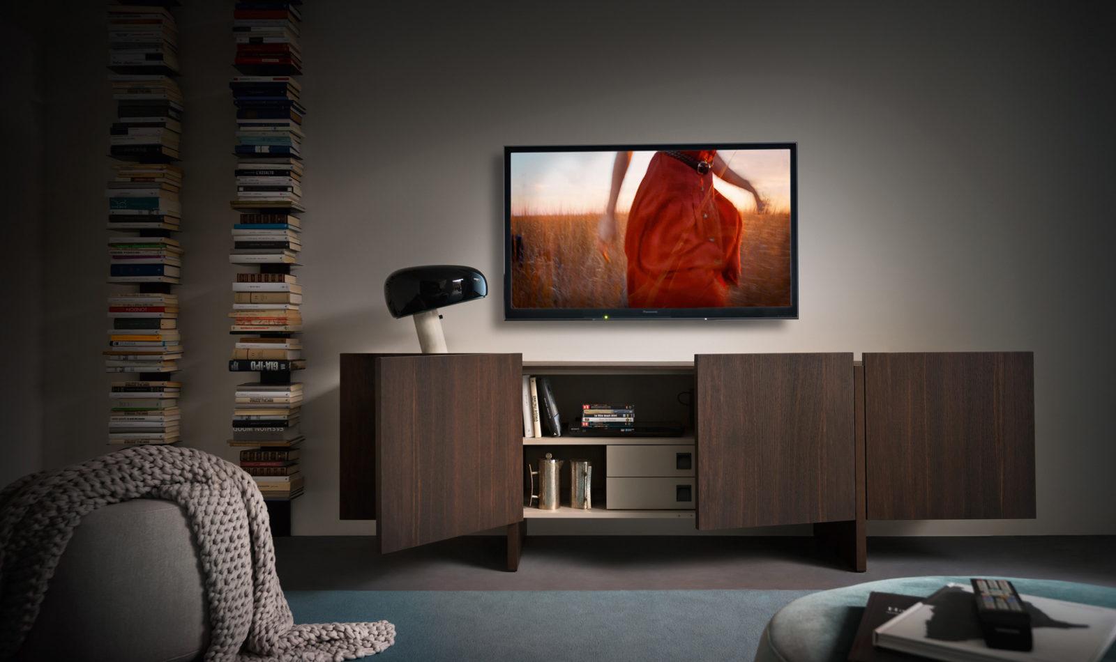 Modular veneer sideboard with doors | Recta by ALF Dafre