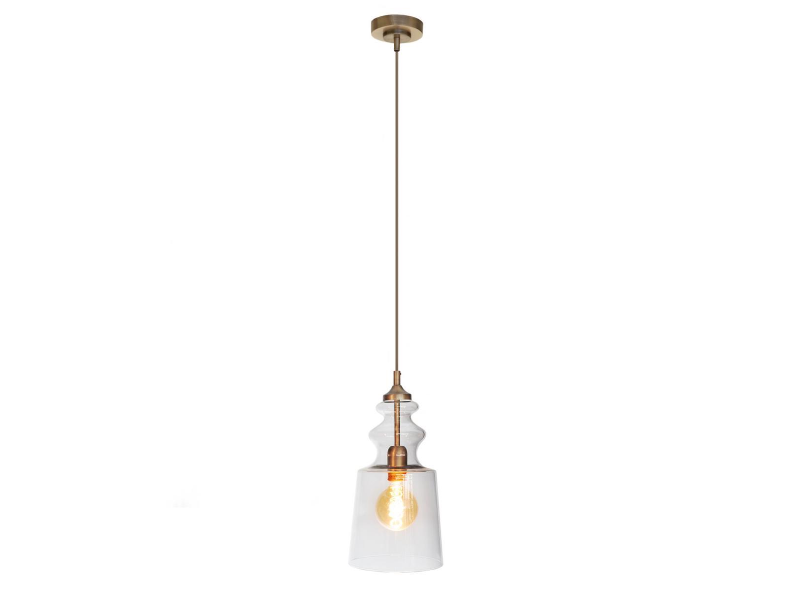 Transparent blown glass pendant lamp | Cornelia Clear Edition by Contardi