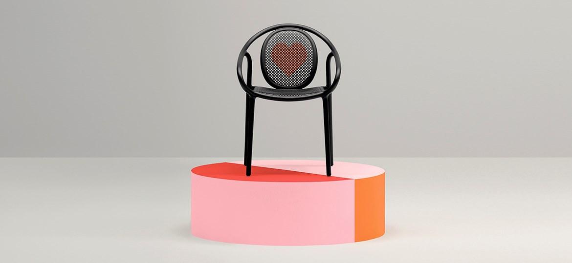 Stackable polypropylene chair with armrests | Remind 3735 by Pedrali