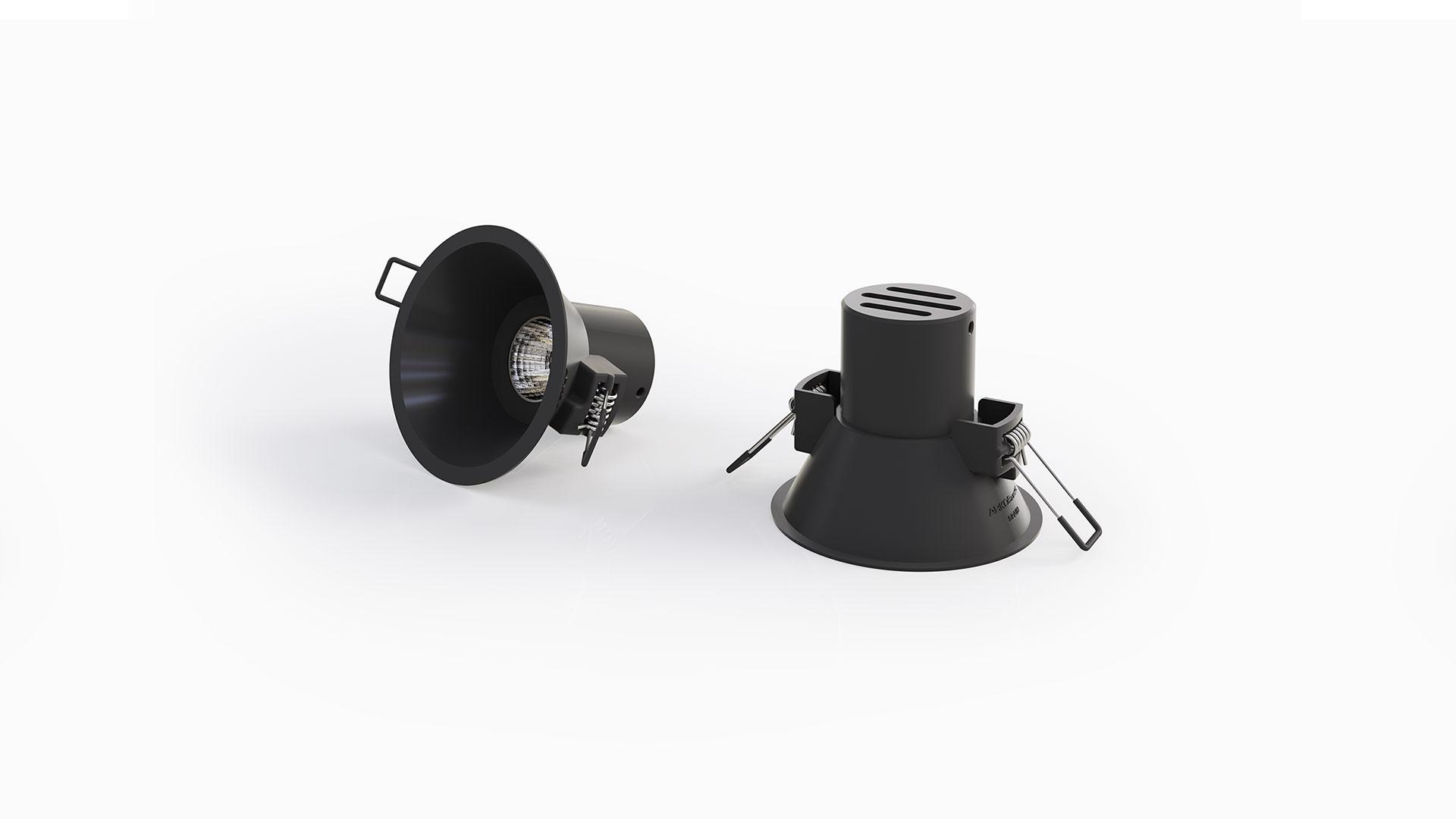 LED recessed aluminium spotlight | Shot Light M by Arkoslight