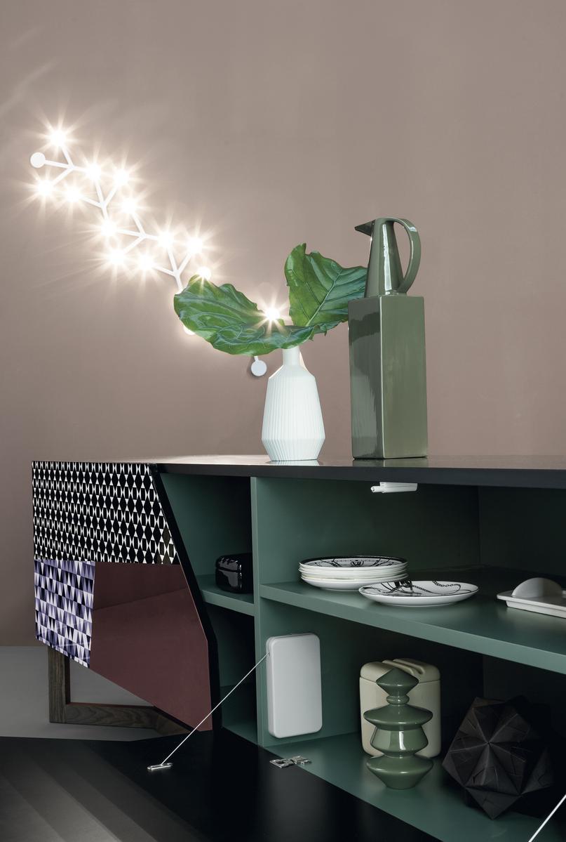 Wooden sideboard with doors | Doppler by Bonaldo