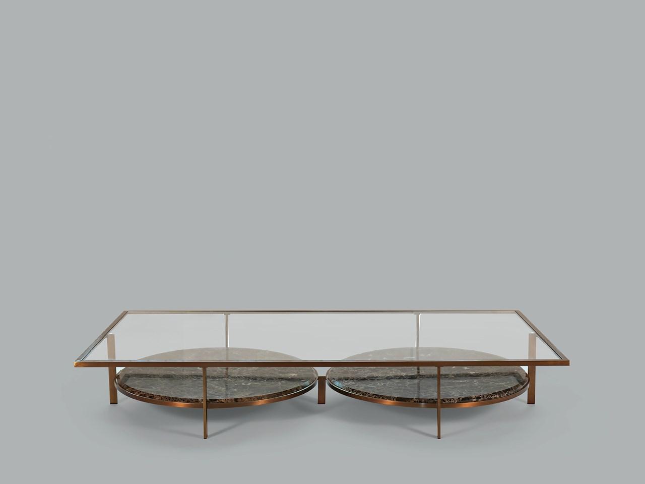 Square crystal coffee table | Paul by Borzalino