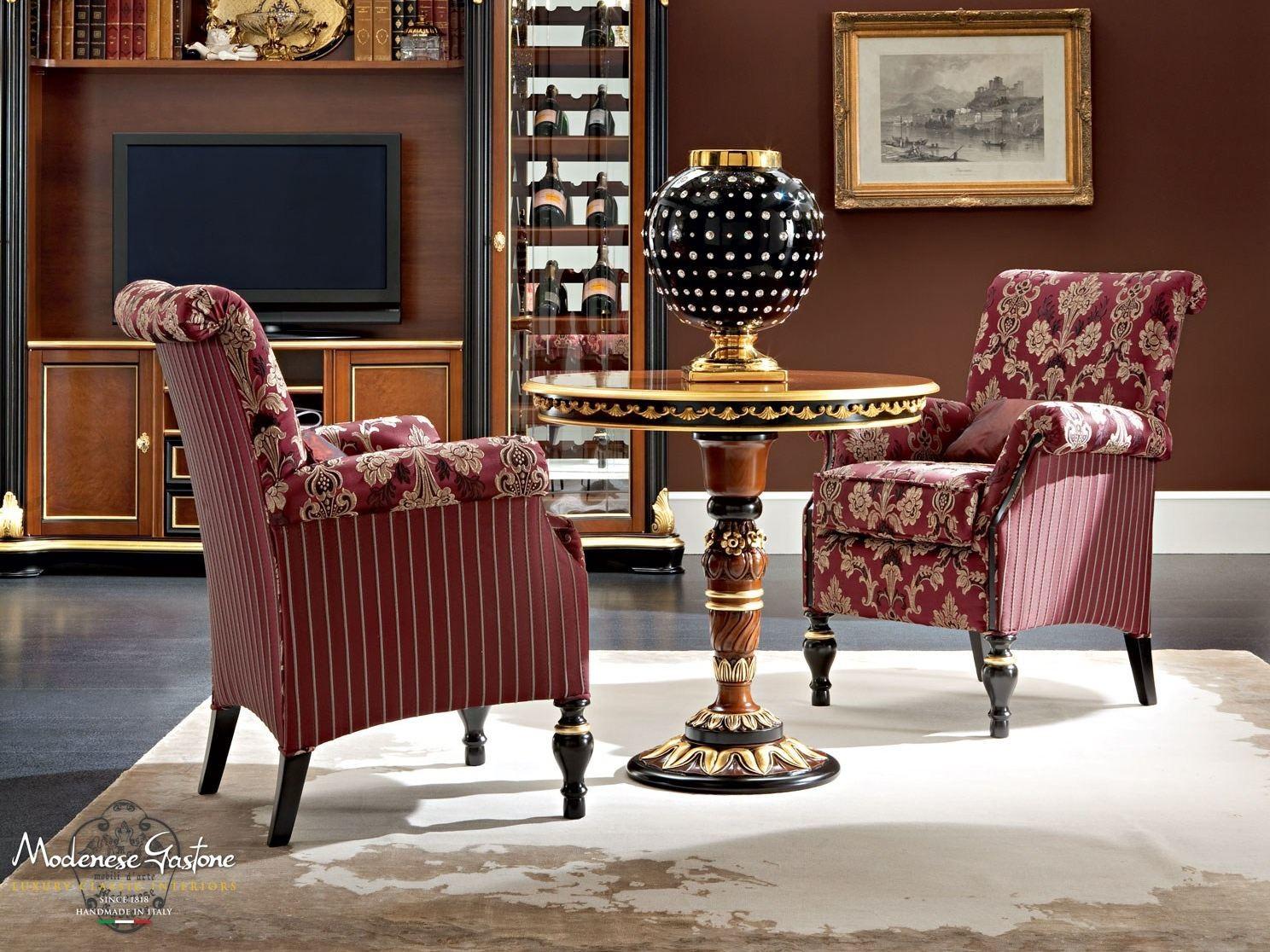 Round wooden living room table | 13649 by Modenese Gastone