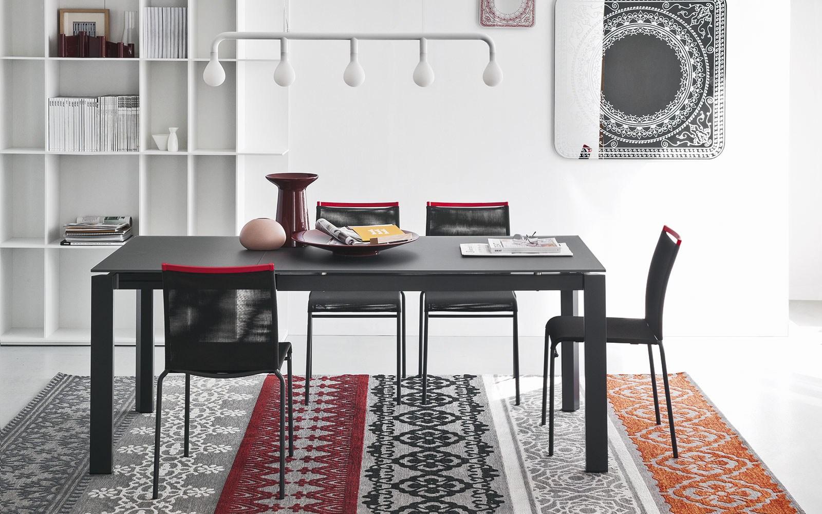 Extending rectangular dining table | Duca by Calligaris