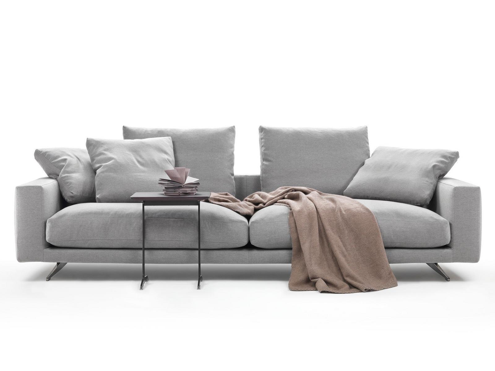 Sectional 3 seater fabric sofa | Campiello by Flexform