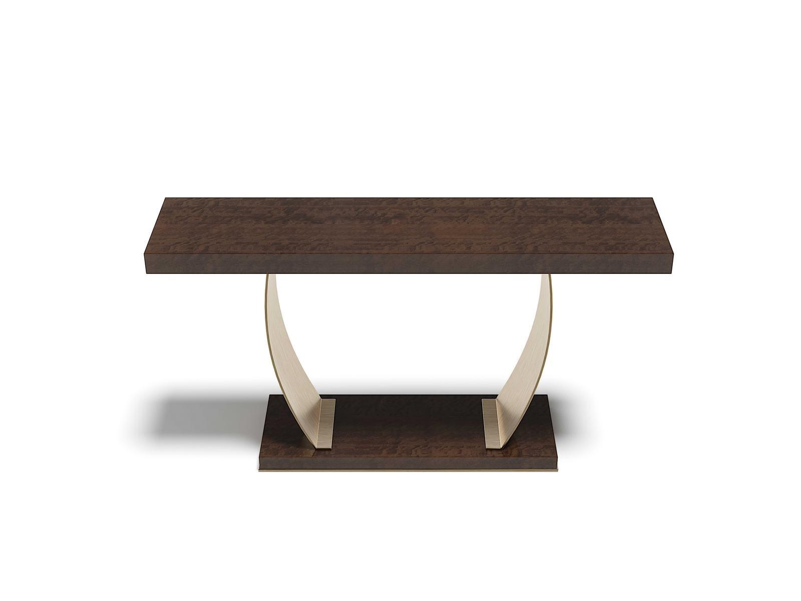 Rectangular steel and wood console table | Karamel by Capital Collection