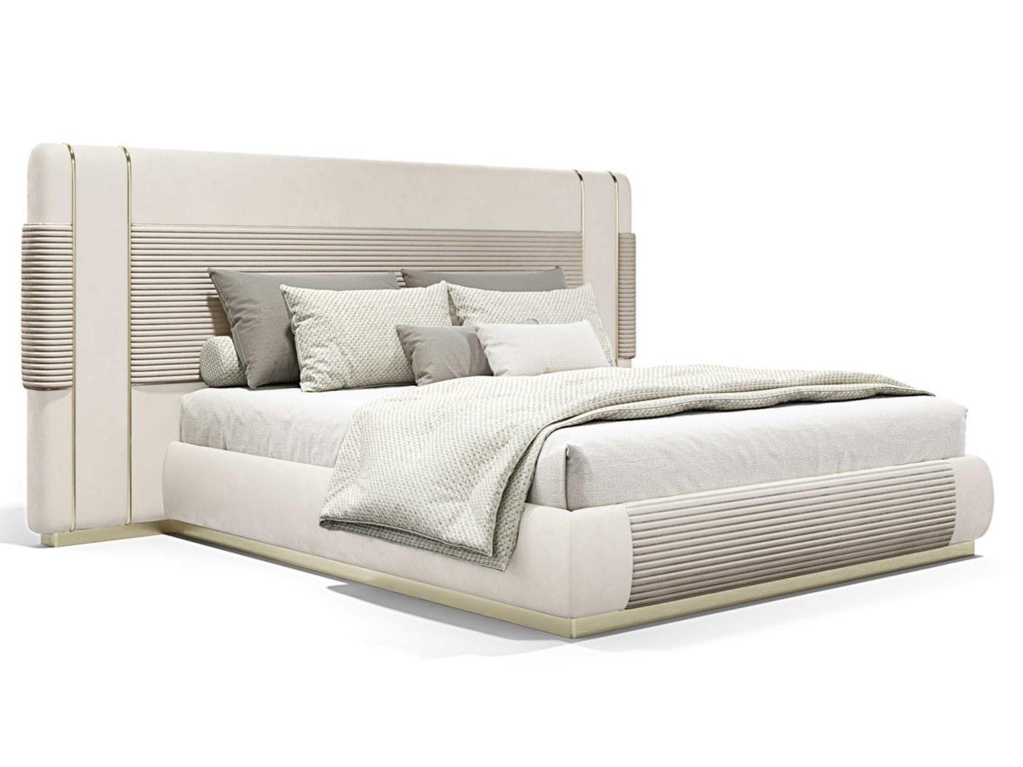Fabric double bed with high headboard | Frey by Capital Collection