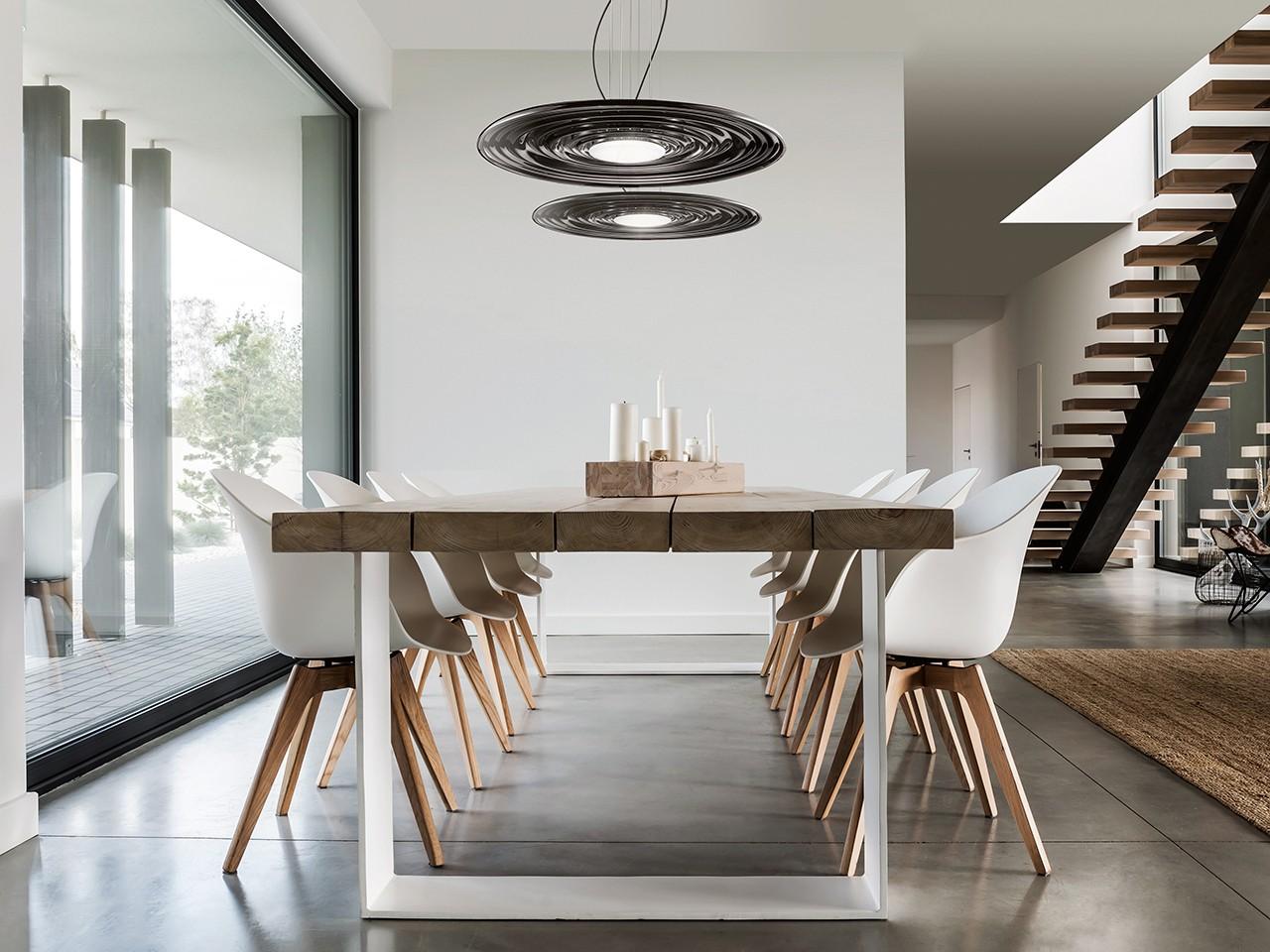 LED blown glass pendant lamp | Gravity 4035/s by Italamp