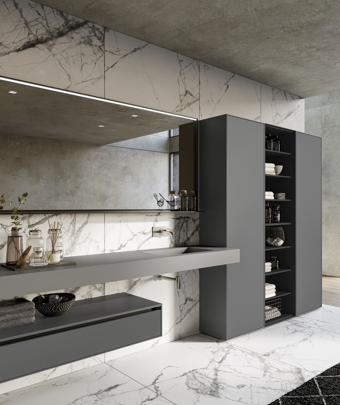 Glass bathroom | Traccia by Birex