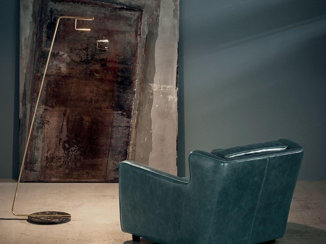 LED adjustable metal floor lamp | Blade by Baxter