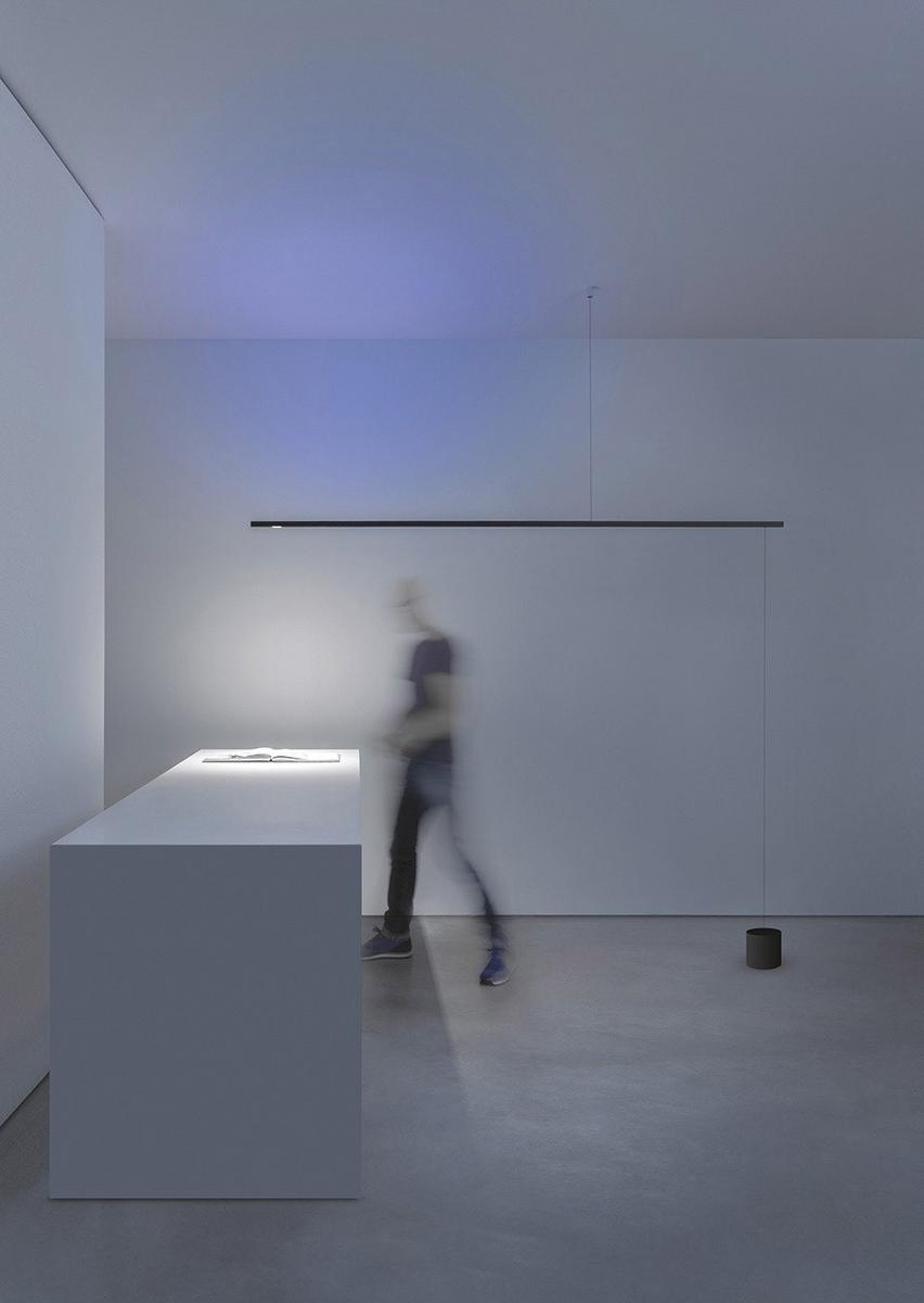 LED metal suspension / floor lamp | Fosbury by Davide Groppi