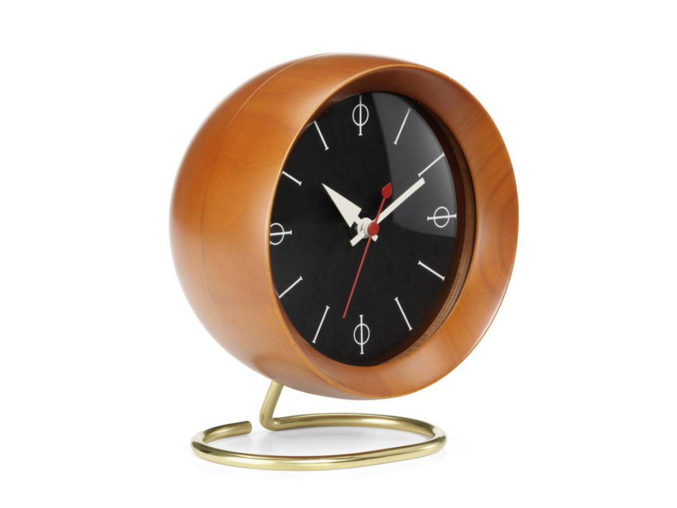 Table-top walnut clock | Chronopak by Vitra