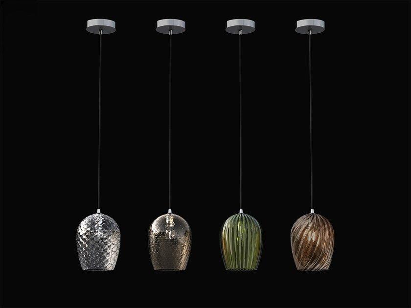 Blown glass pendant lamp | Nuce 4011/sl by Italamp