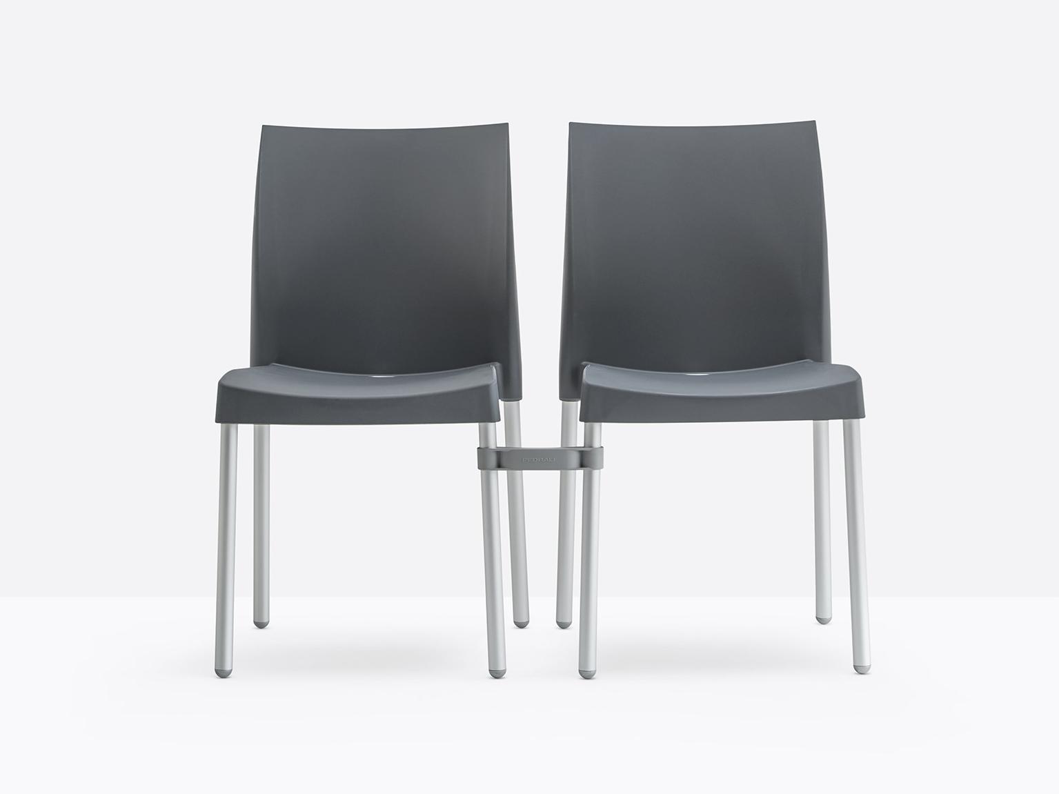 Stackable polypropylene chair | Ice 800 by Pedrali