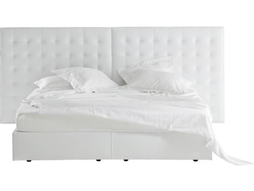 Upholstered fabric double bed with tufted headboard | Nador by Ligne Roset