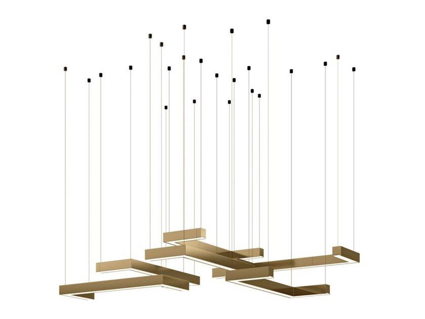 Direct light metal pendant lamp | 7975 by Carpanese home