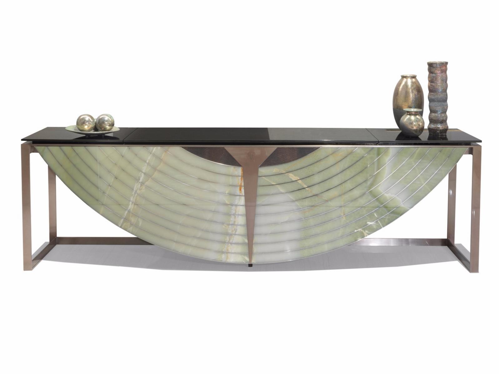 Marble console table / bar cabinet | Equnox by Visionnair