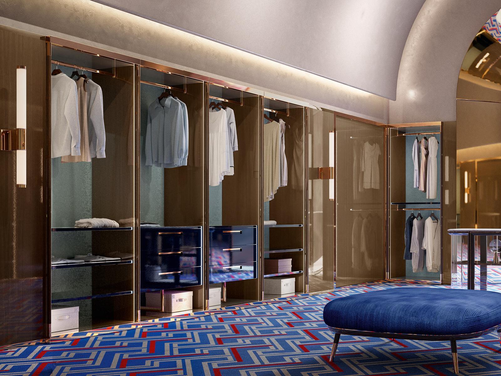 Sectional walk-in wardrobe | Gilda by Volpi