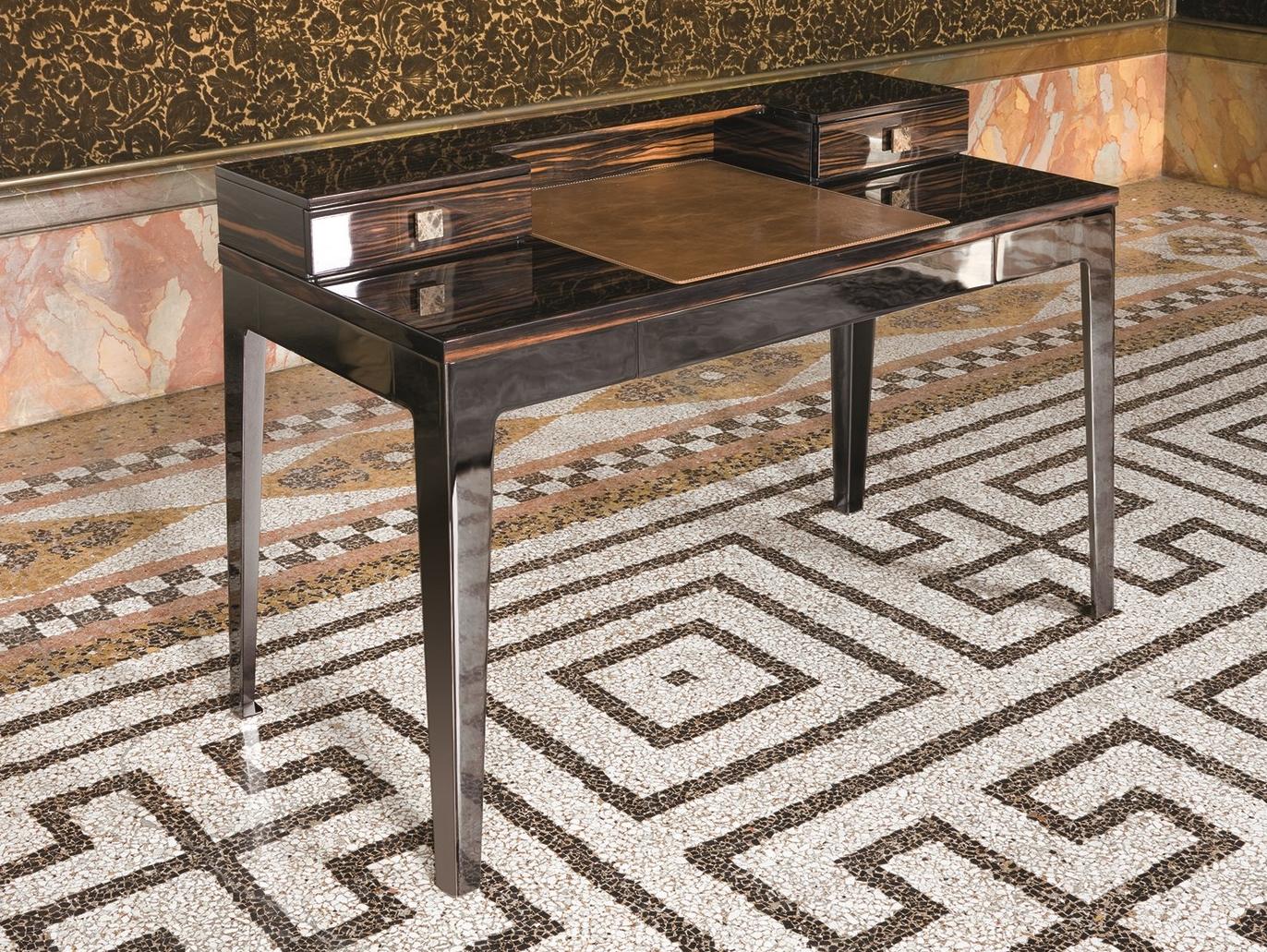 Veneer secretary desk with drawers | William by Longhi