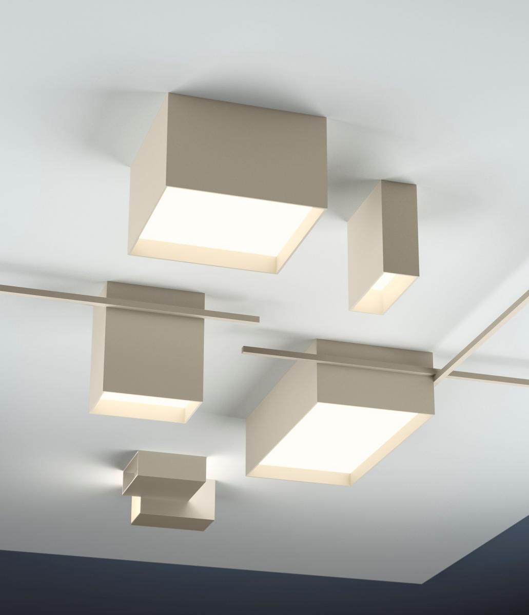 LED direct light aluminium ceiling light | Structural by Vibia