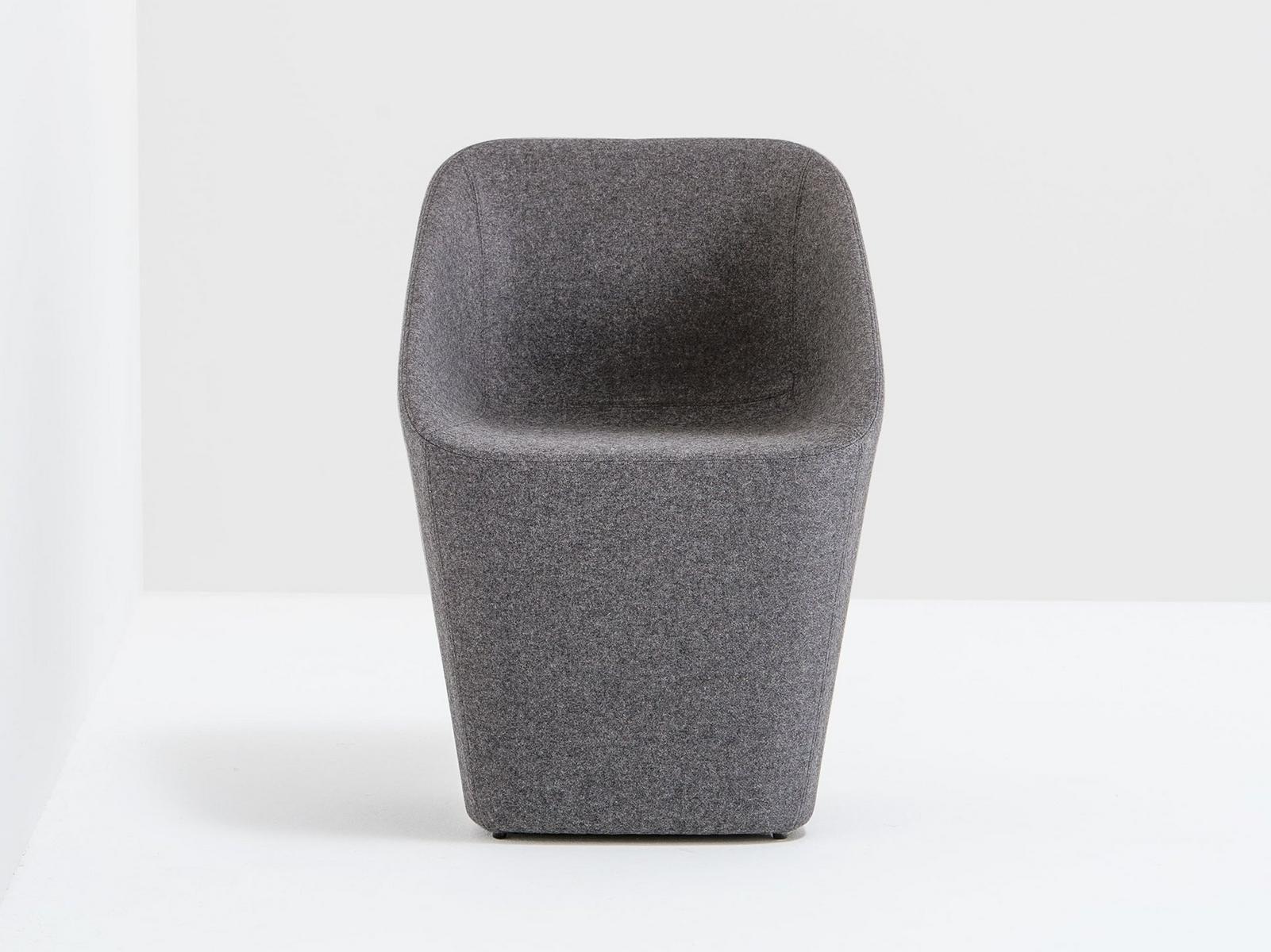 Upholstered easy chair | Log 365 by Pedrali