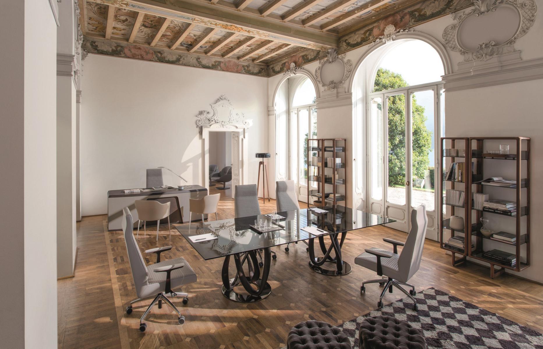 High-back fabric executive chair | Elis by Porada