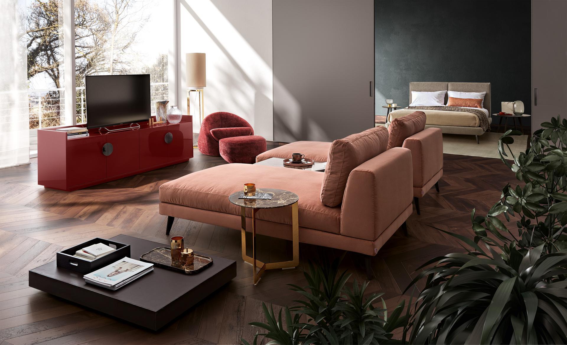 Fabric day bed with removable cover | Nelson by Dema