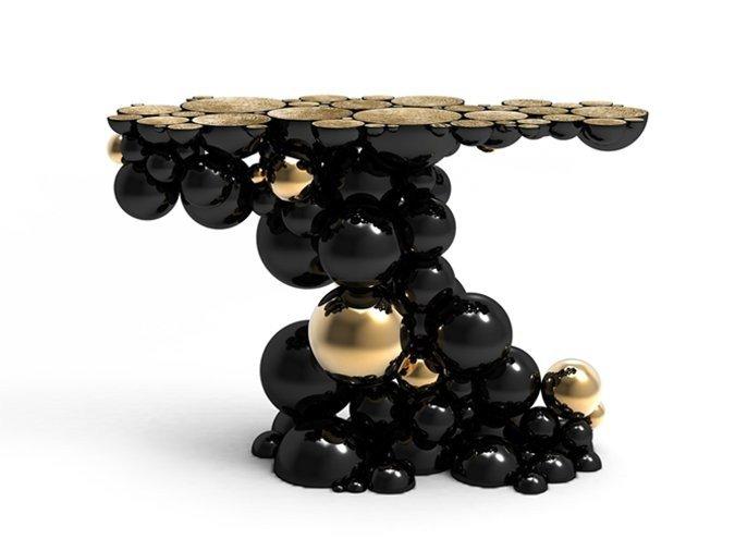 Aluminium console table | Newton by Boca Do Lobo