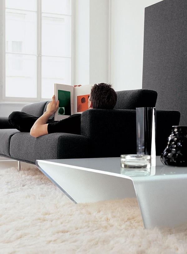 Rectangular crystal coffee table | Rubino by Sovet