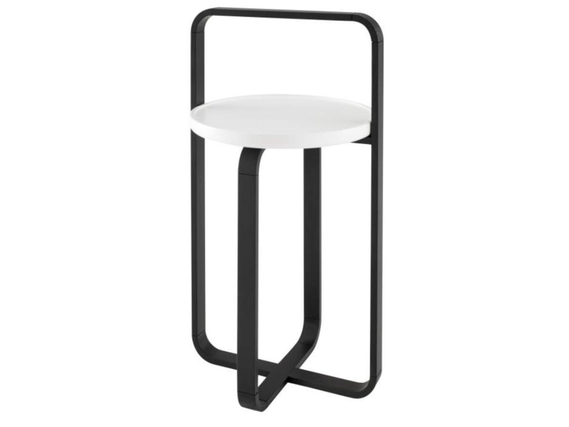 Round wooden high side table | Kaziu by Ligne Roset