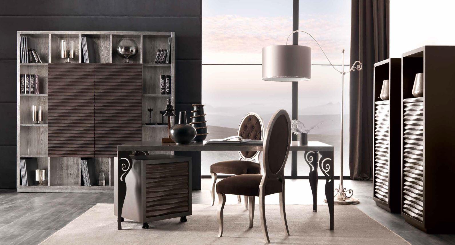 Rectangular bedside table with castors | Ebon by Corte Zari