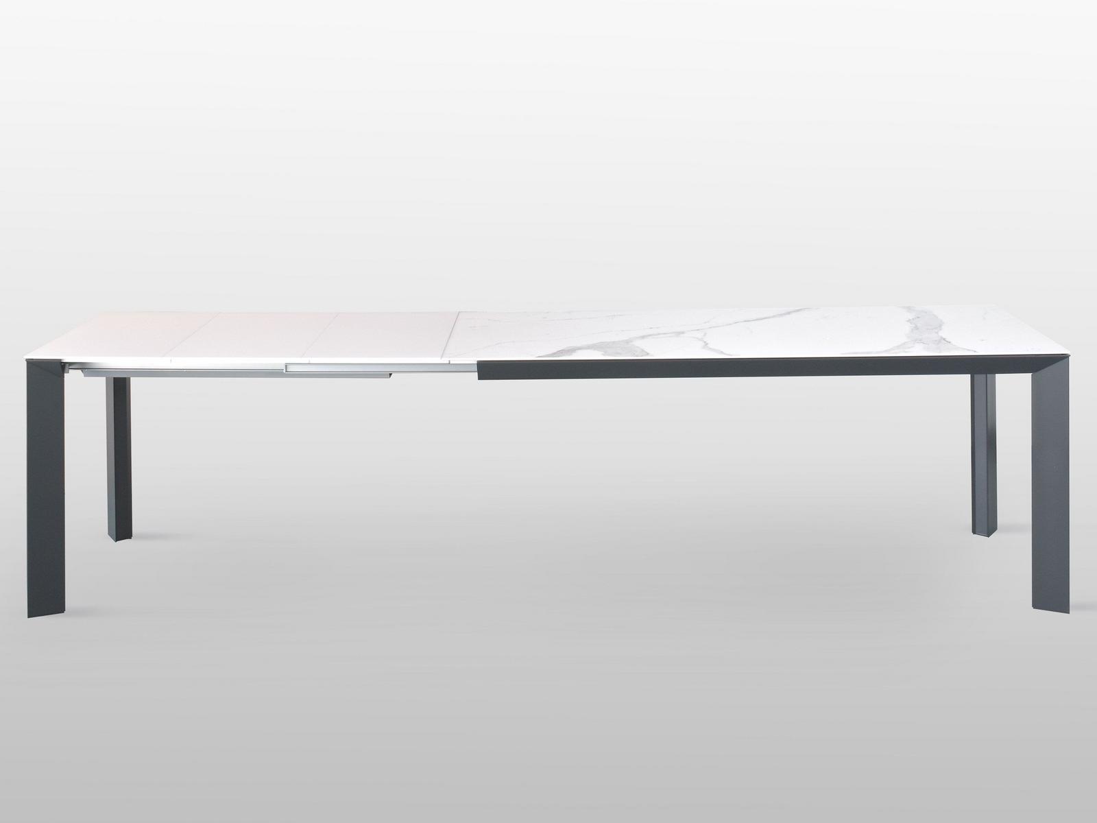 Extending rectangular ceramic table | Manhattan by Riflessi