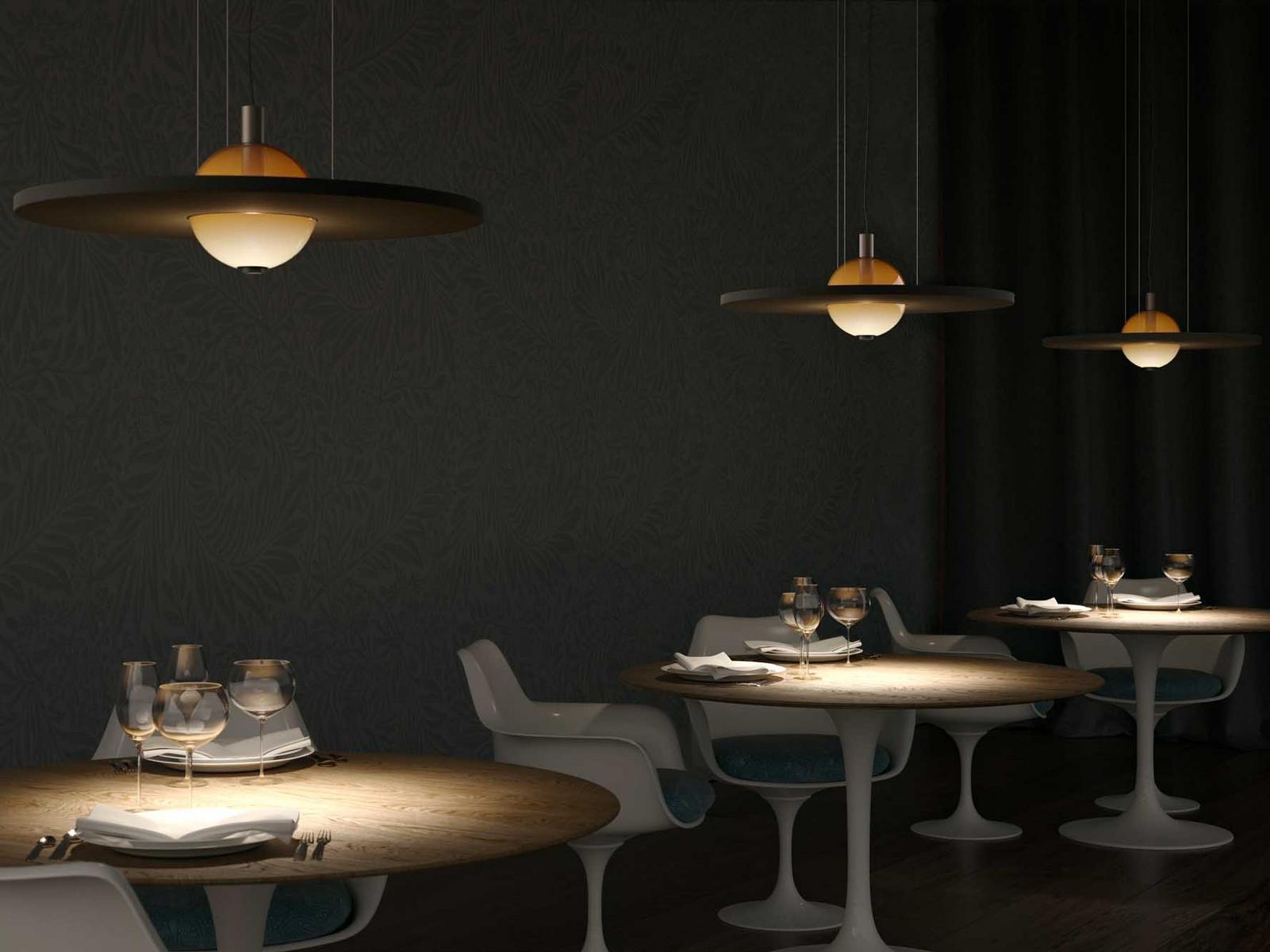 LED sound-absorbing pendant lamp | Eclipse Nuance Silence by Olev