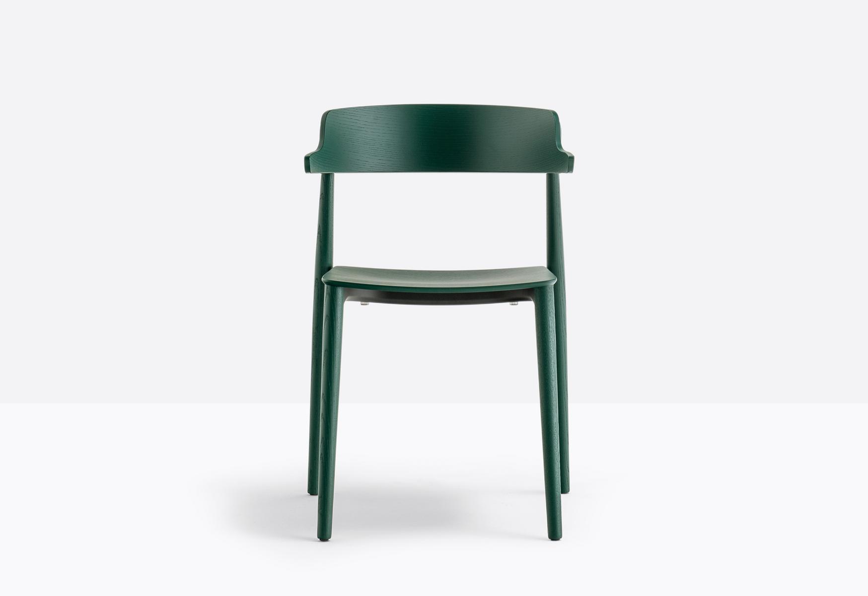 Ash restaurant chair with armrests | Nemea 2825 by Pedrali