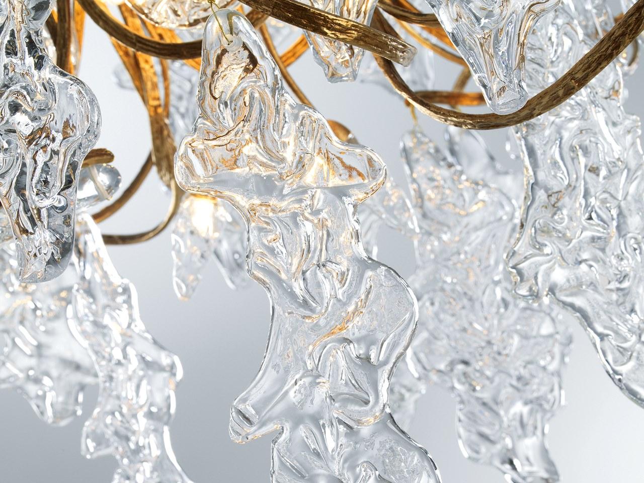 Handmade bronze pendant lamp | Lines Ct3286/12 by Serip