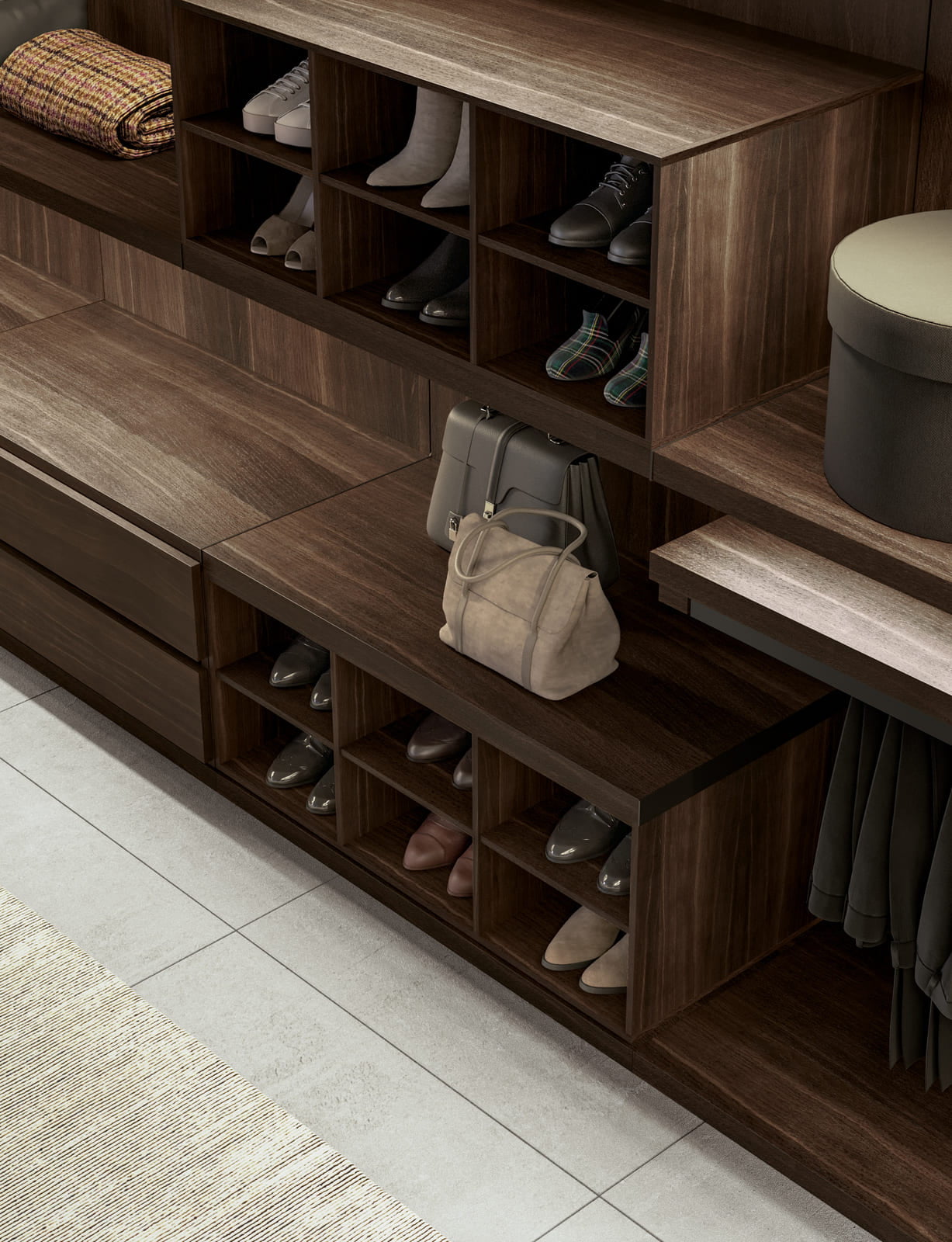 Corner melamine closet | Project by Dall'Agnese