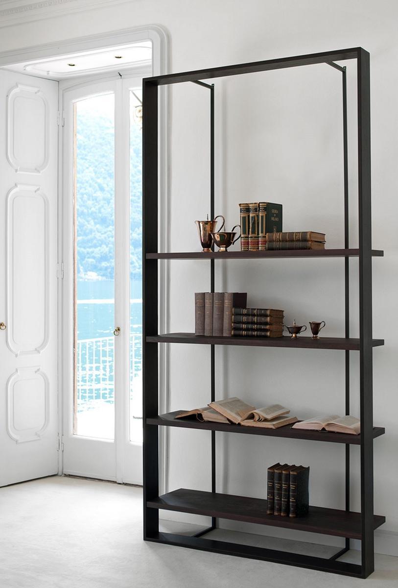 Open freestanding wooden bookcase | Bourgeois by Baxter