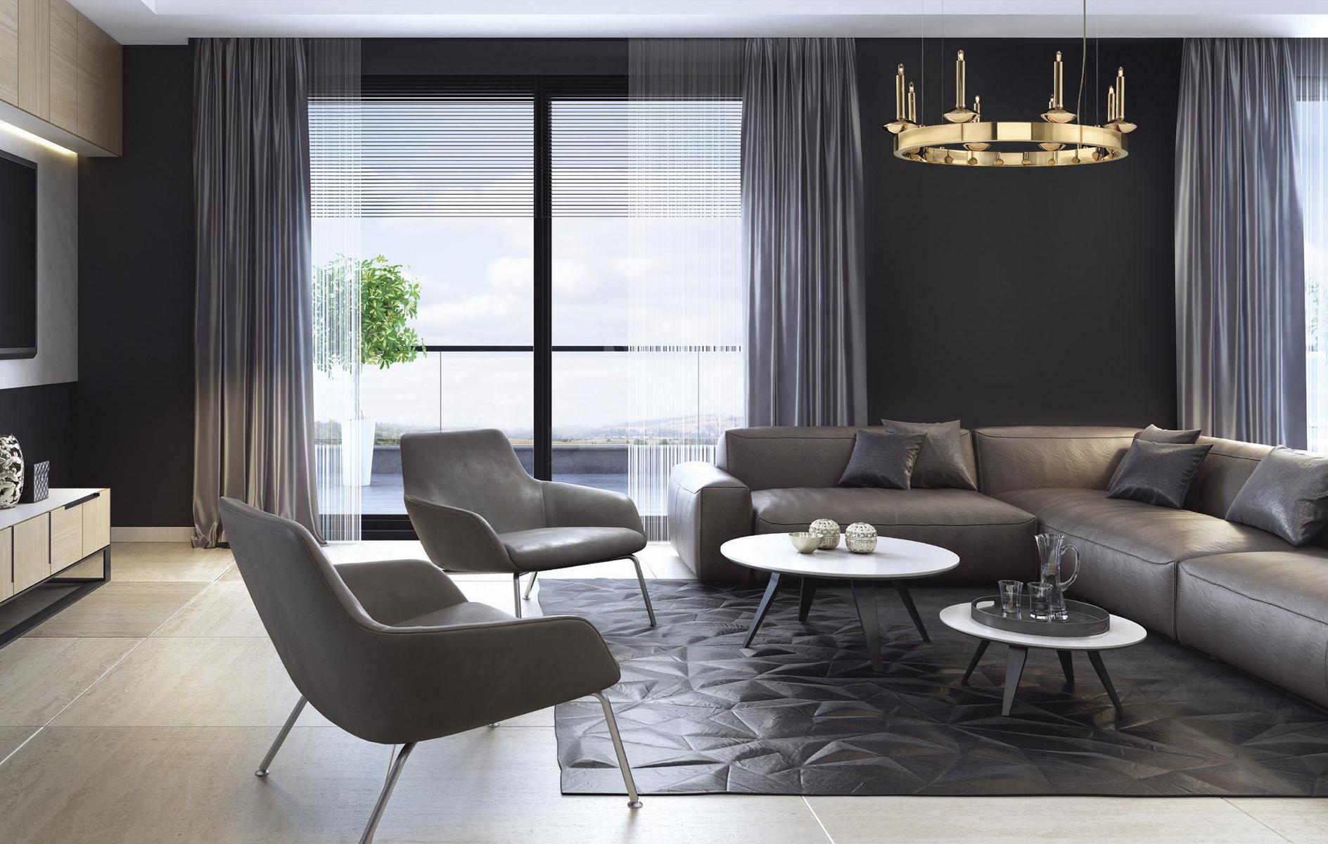 Indirect light brass chandelier | Sharon by Aiardini lighting