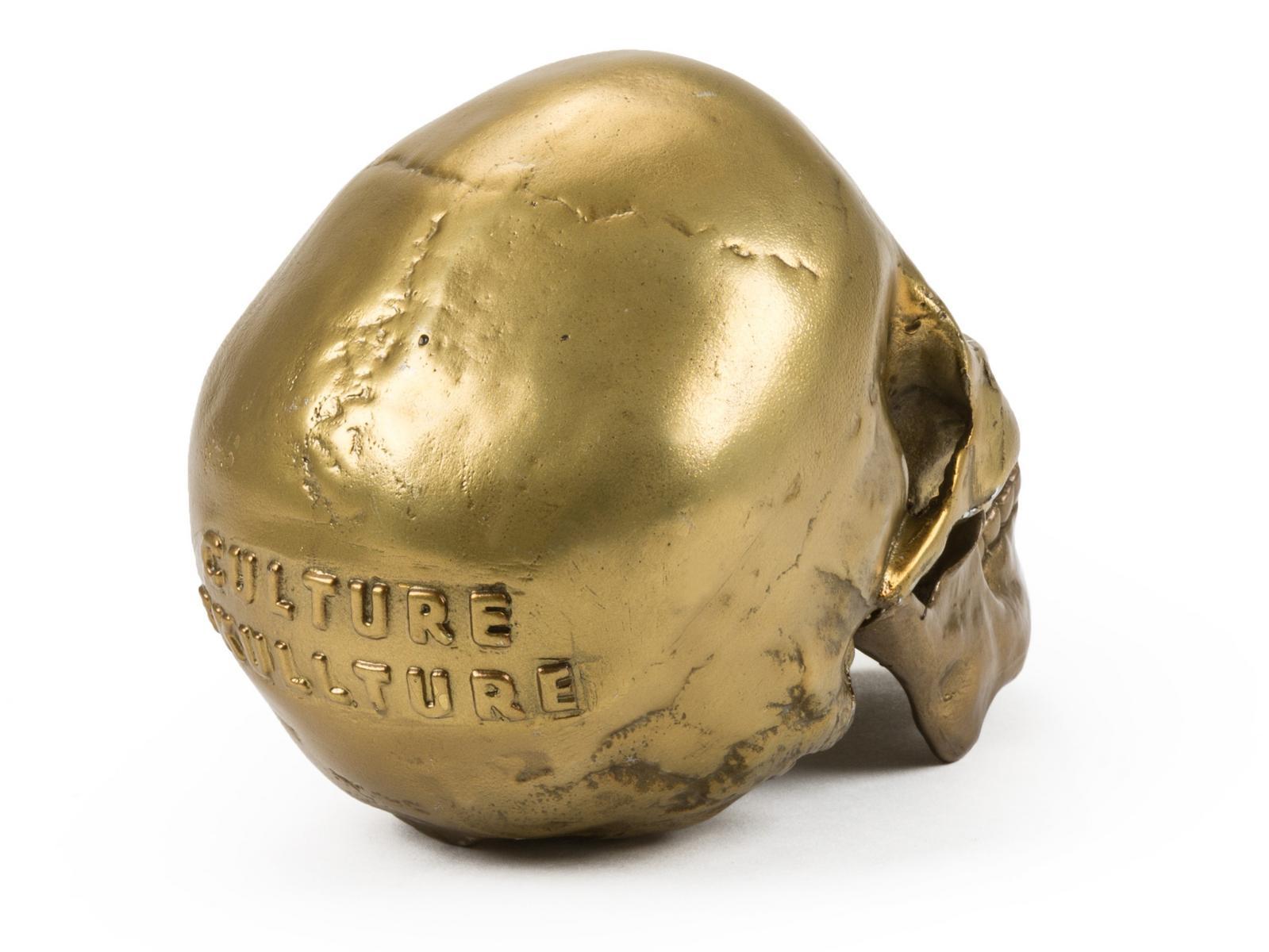 Aluminium decorative object | Human Skull by Seletti