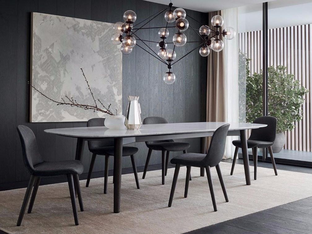 Rectangular marble table | Mad Dining Table by Poliform