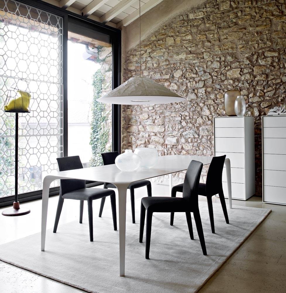 Rectangular Cristalplant® table | Link by B&B Italia