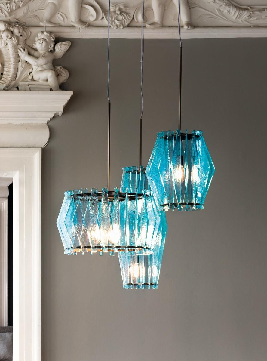 Glass pendant lamp | Oompa-loompa by Arketipo