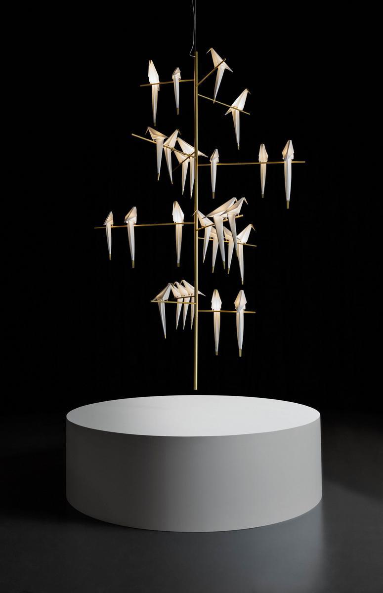 LED metal pendant lamp with dimmer | Perch Light Tree by Moooi