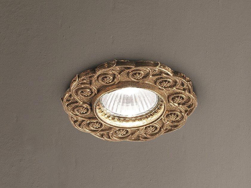 Semi-inset brass spotlight | Brass & Spots Ve 1194 by Masiero