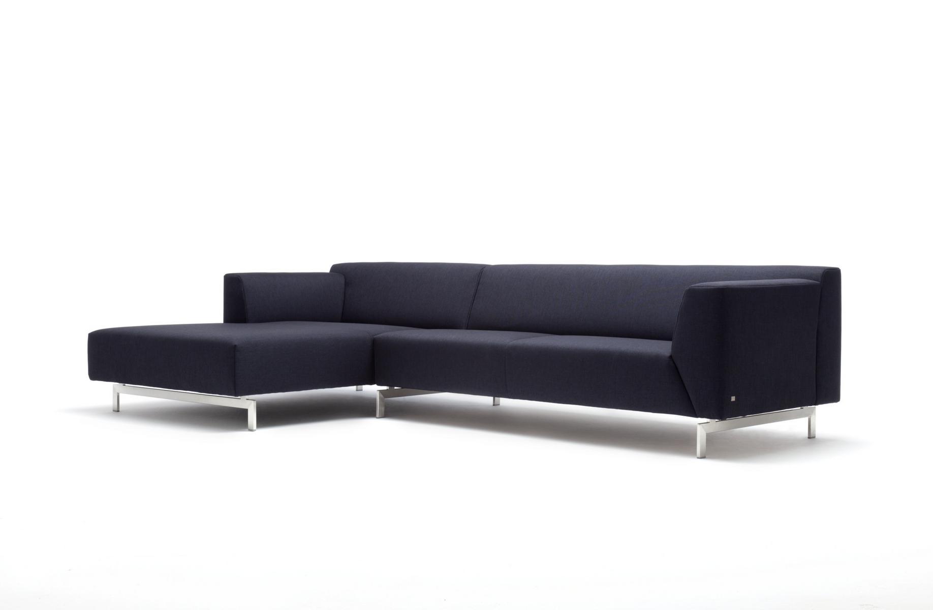 Sectional fabric sofa with chaise longue | 318 by Rolf Benz