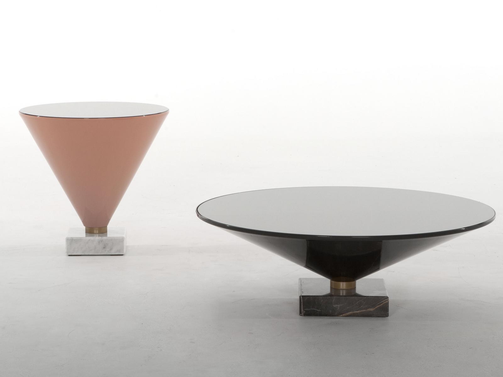 Round coffee table | Flute by Tonin Casa