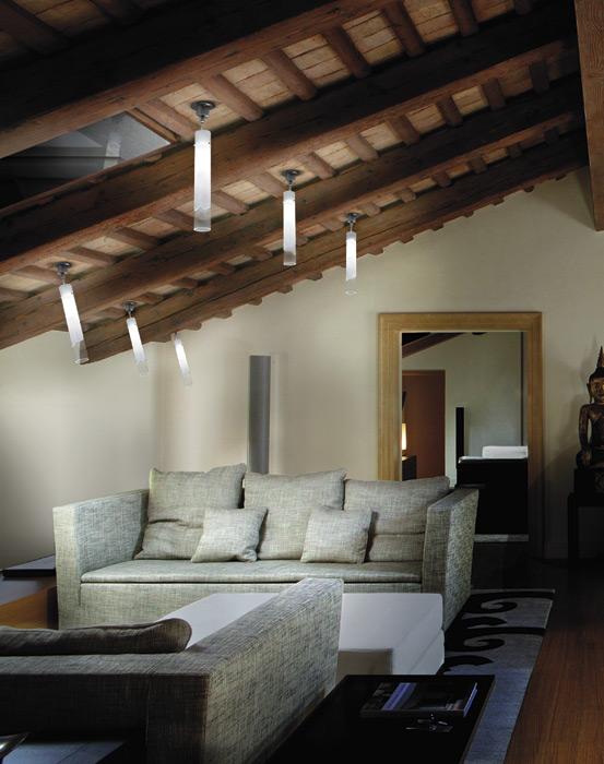 Adjustable Murano glass ceiling lamp | Lio Fa by Vistosi