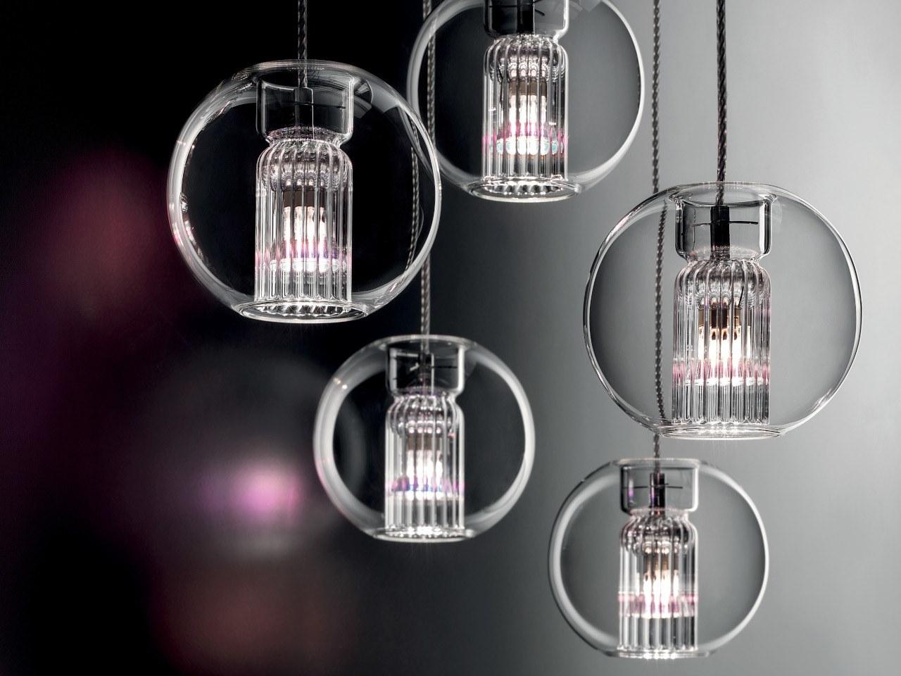 LED Borosilicate glass pendant lamp | Fairy S by Leucos