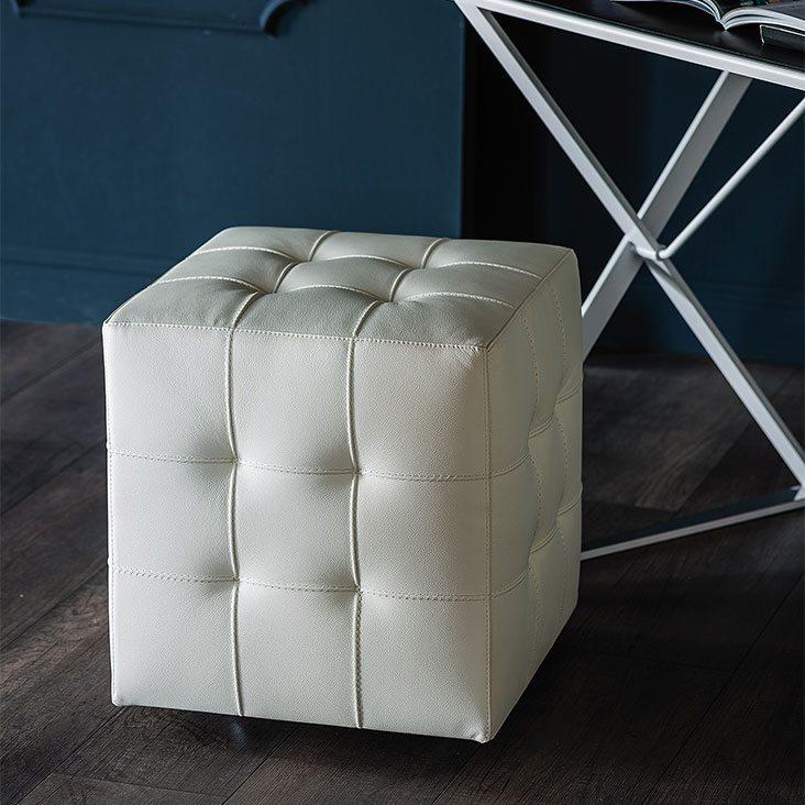 Square eco-leather pouf | Bob by Cattelan Italia